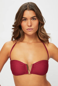Cassis V-Bar Bandeau Bikini