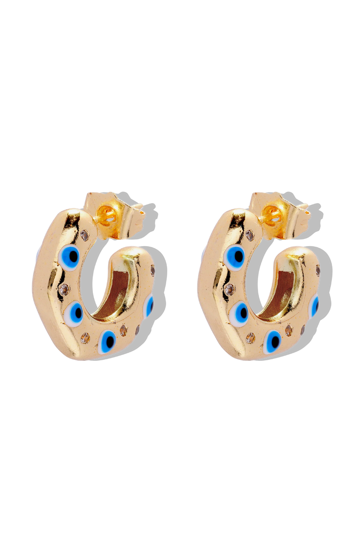 No Envy-Evil Eye Hoops