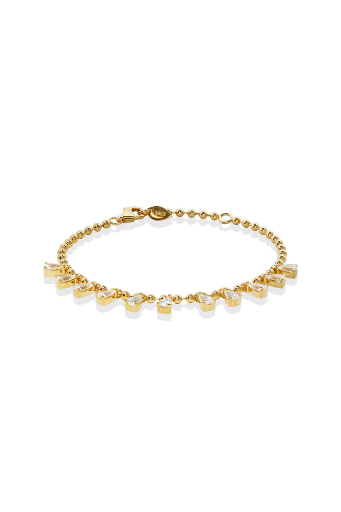 Mirror Pear Drop Bracelet