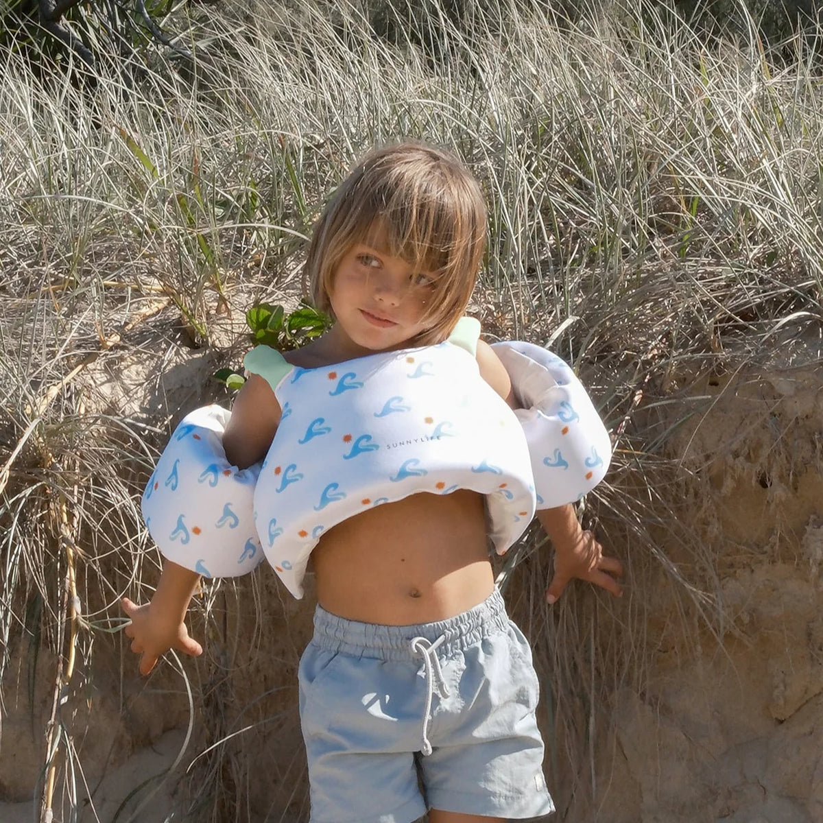 Floatie Jacket 3-6 Blue Wave