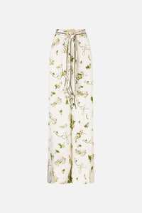 Scarf Belt Wide Leg Pant
