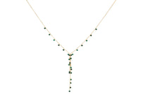 Ivy Malachite Lariat Necklace