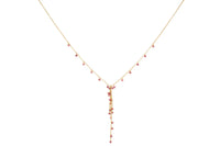 Ivy Pink Tourmaline Lariat
