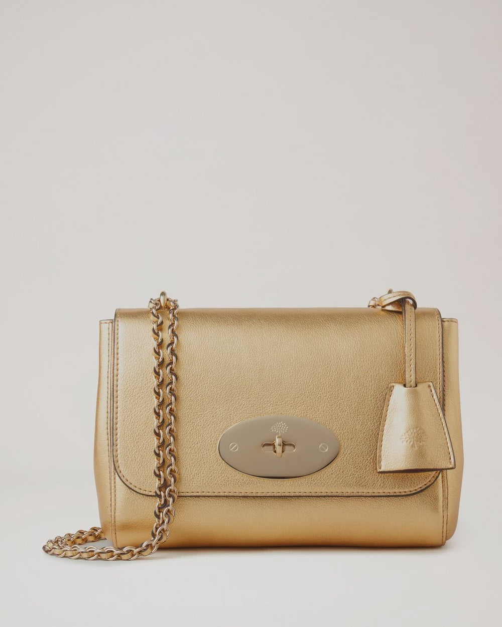 Gold cheap mulberry bag