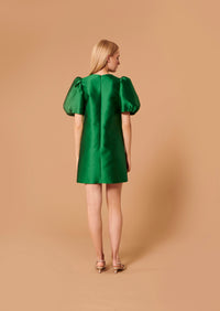 Rettel Green Satin Dress