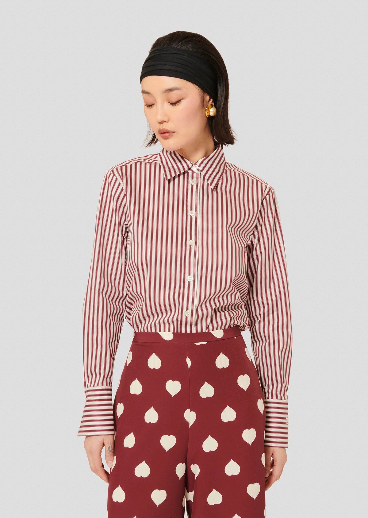 Clarisse Striped Poplin Shirt