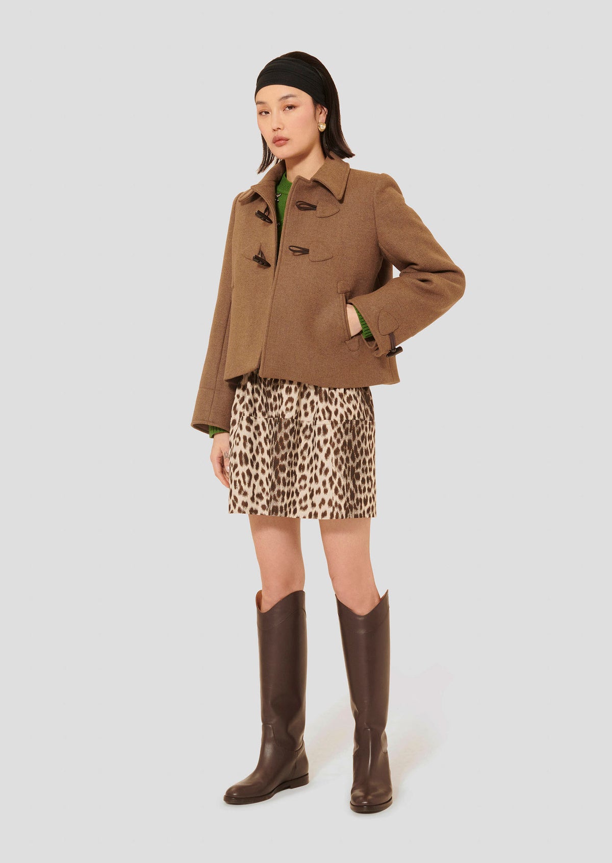 Manoel Beige Caban Coat