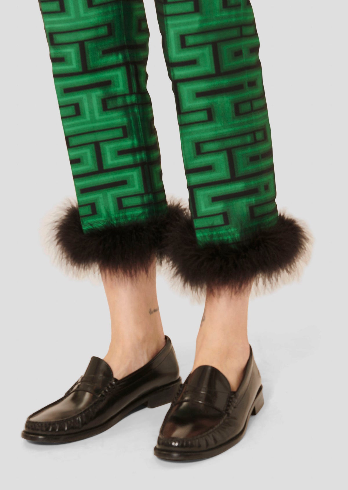 Presley Green with Graphic Print Pants