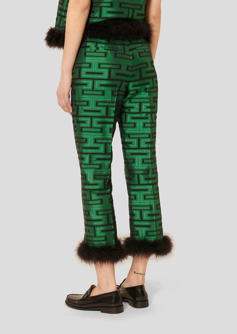 Presley Green with Graphic Print Pants