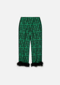 Presley Green with Graphic Print Pants