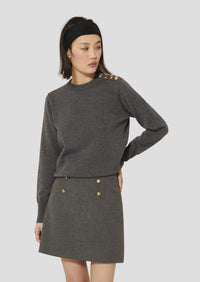 Prunette Grey Wool Sweater