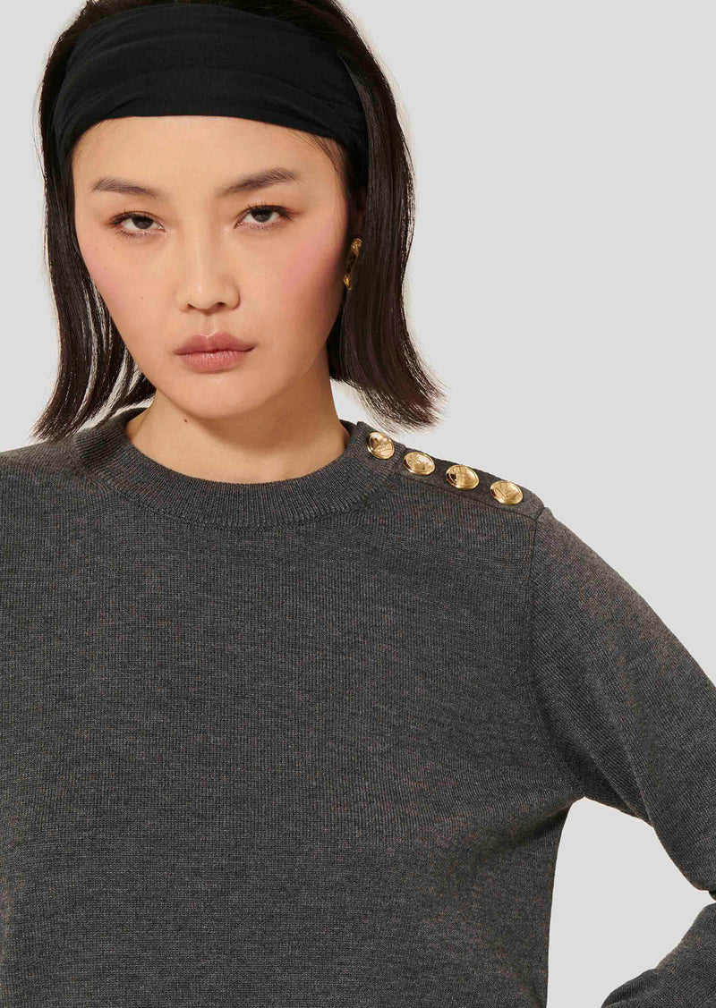 Prunette Grey Wool Sweater