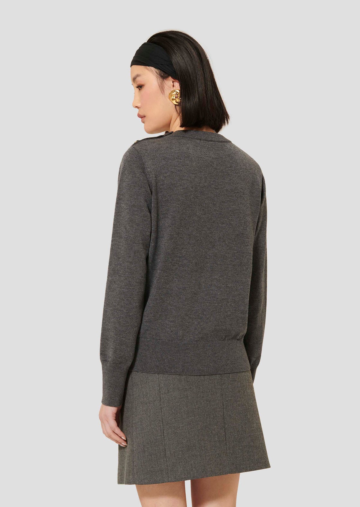 Prunette Grey Wool Sweater