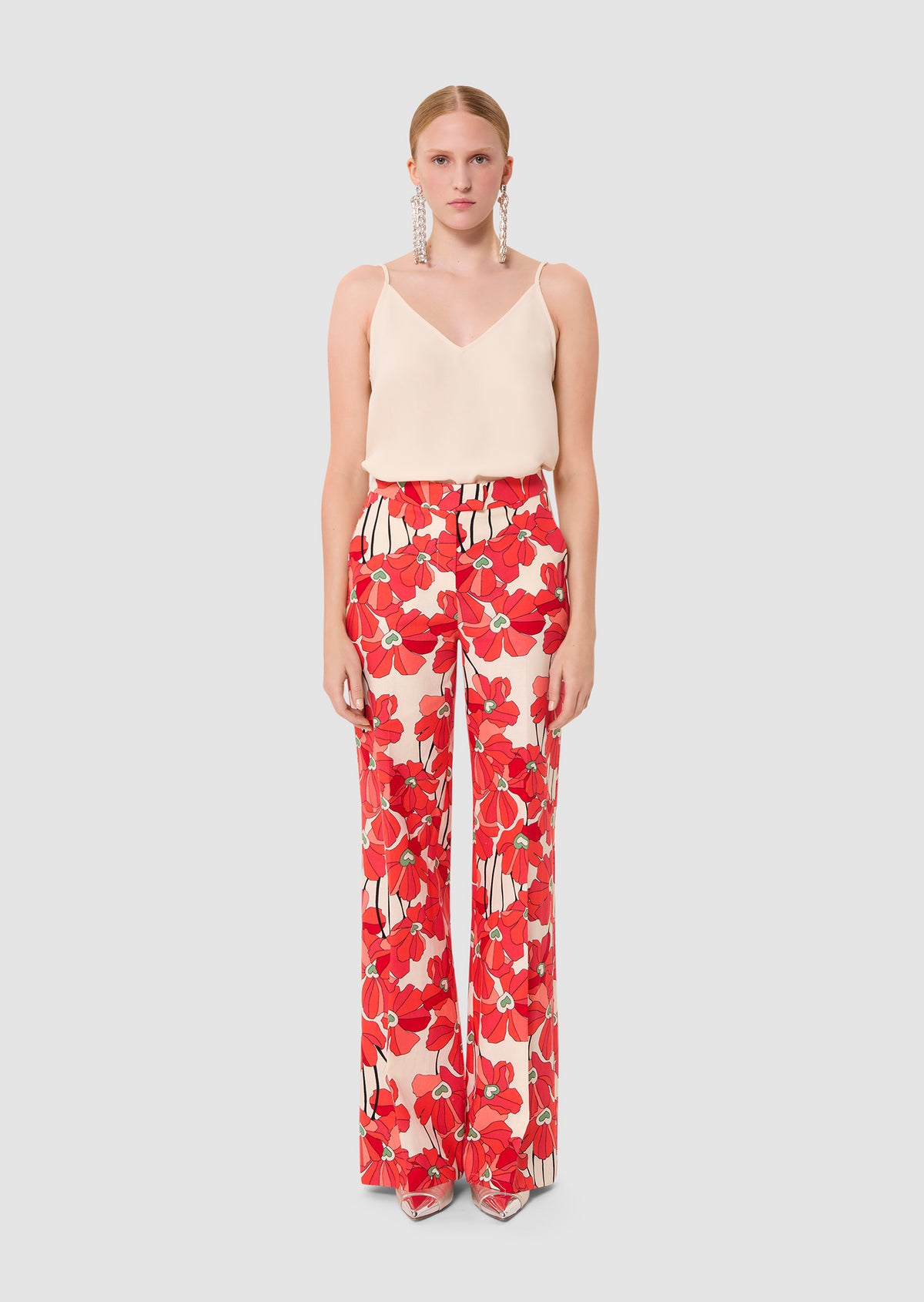 Primavera Cotton Floral Print Pants