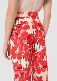 Primavera Cotton Floral Print Pants
