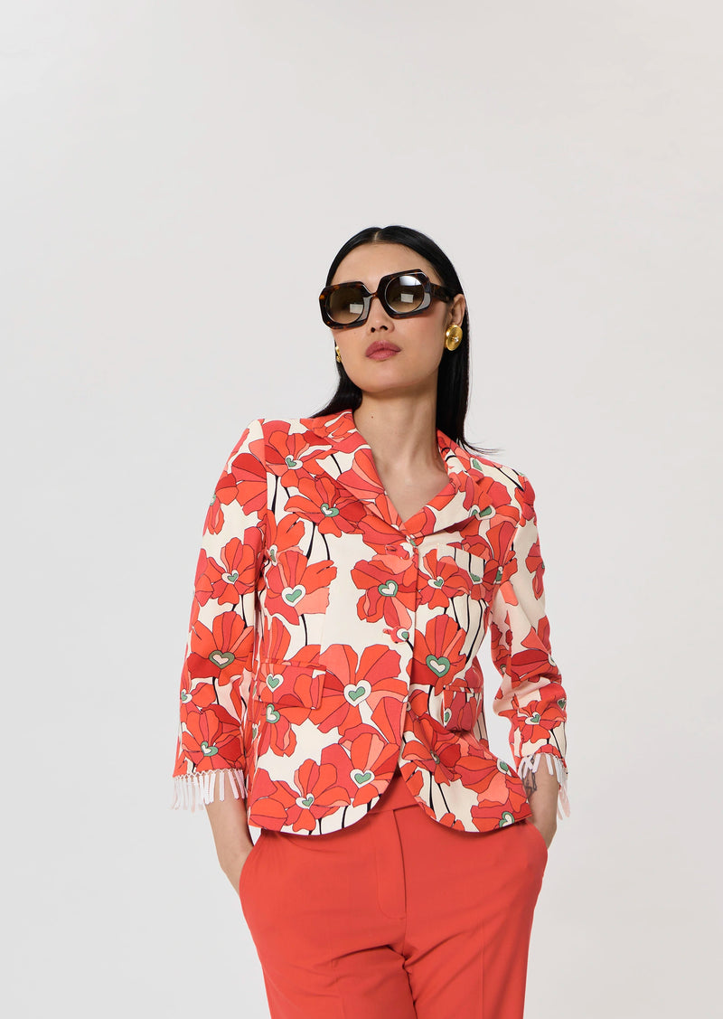 Valensole  Floral Prints Cotton Jacket