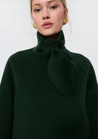 Mocca Coat English Green Wool