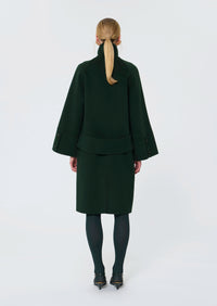 Mocca Coat English Green Wool