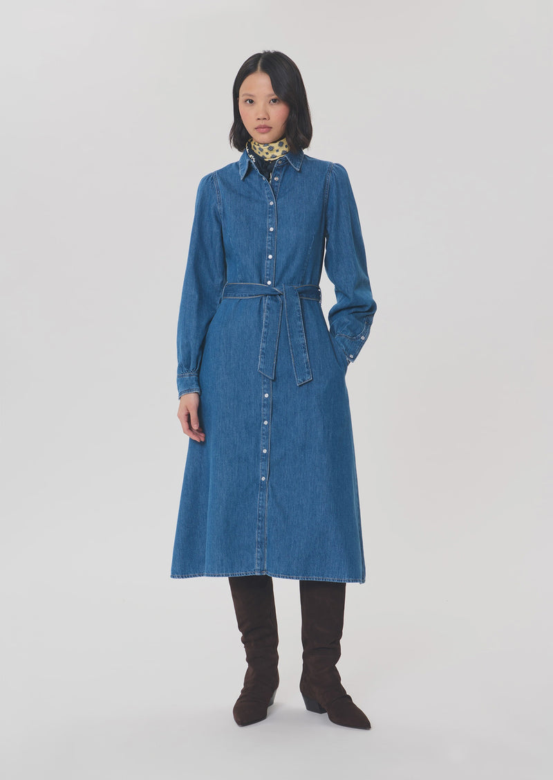 Rodeo Denim Dress with Belt