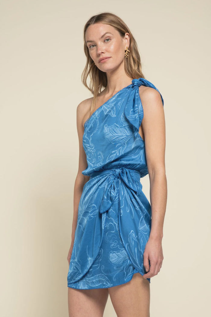 Mini Dress Cecile Blue Reef
