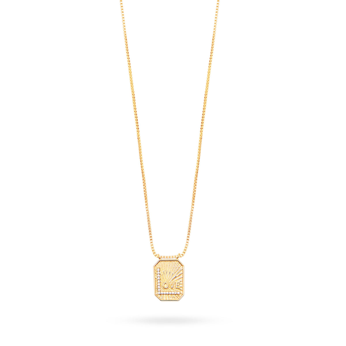 Love Pendant Necklace CZ