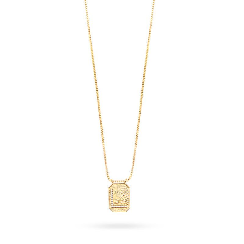 Love Pendant Necklace CZ