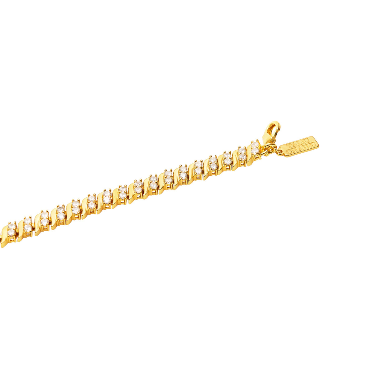 Ridged Tennis Bracelet