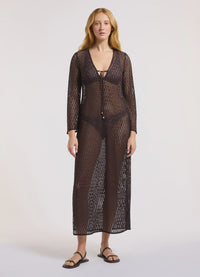 Stretch Lace Maxi Kaftan