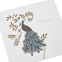 Birthday Peacock Card