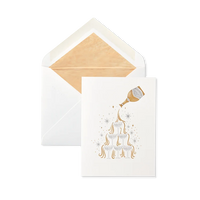 Champagne Christmas Card Set