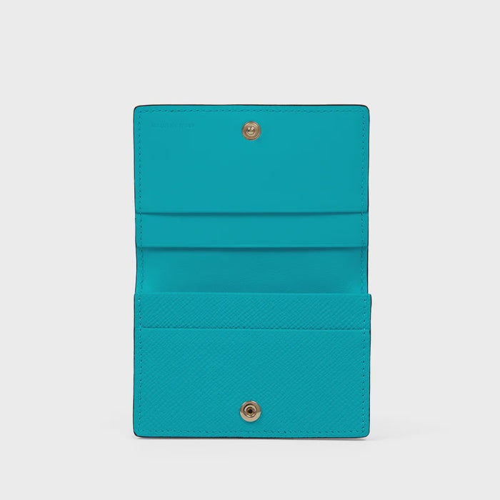 Folded Card Case with Snap Closure in Panama