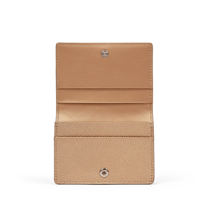 Folded Card Case with Snap Closure