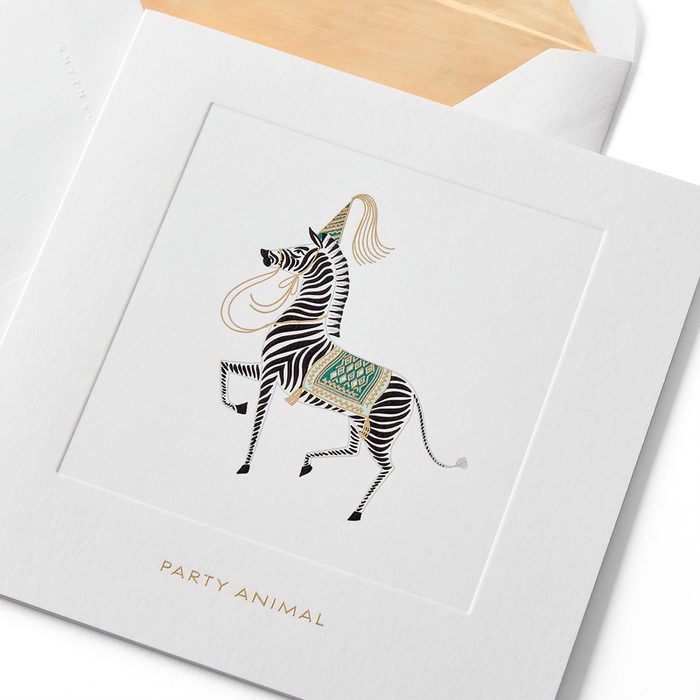 Birthday Zebra Card
