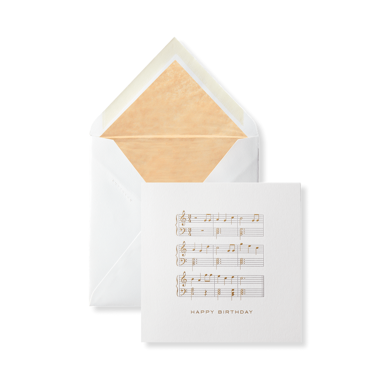 HB Musical Notes Card
