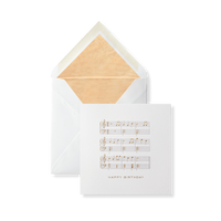 HB Musical Notes Card