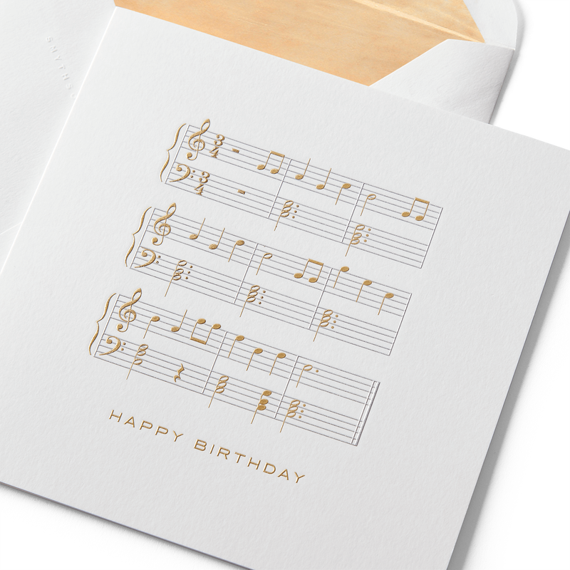 HB Musical Notes Card