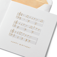 HB Musical Notes Card