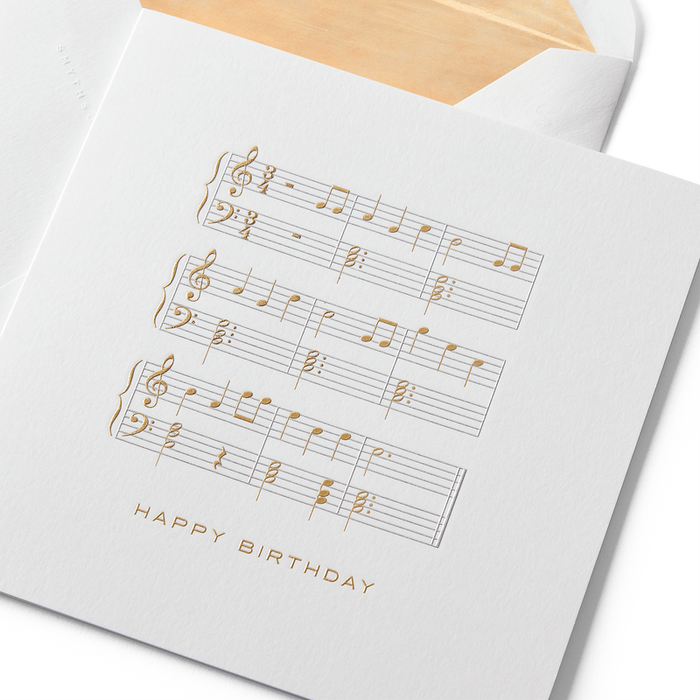 HB Musical Notes Card