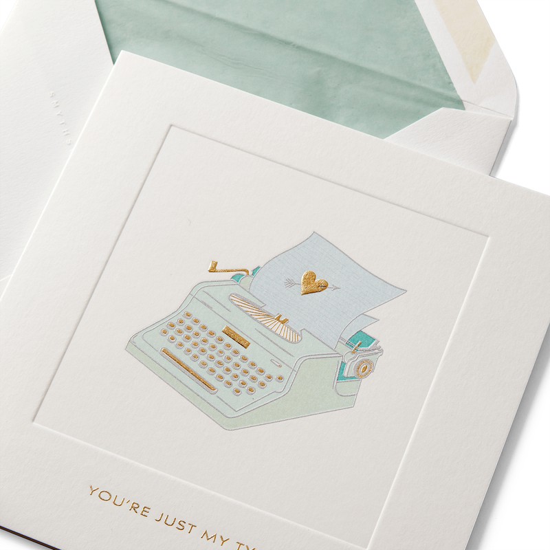 Love Typewriter Card