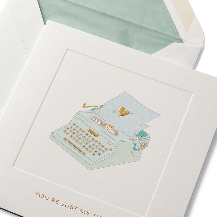 Love Typewriter Card