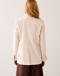 Fitted Blazer in Cotton Blend