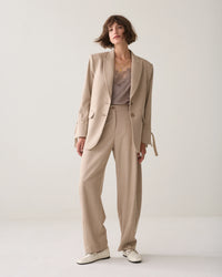 Blazer with Bow Sleeves