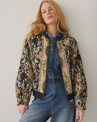 Jacquard Bomber Jacket