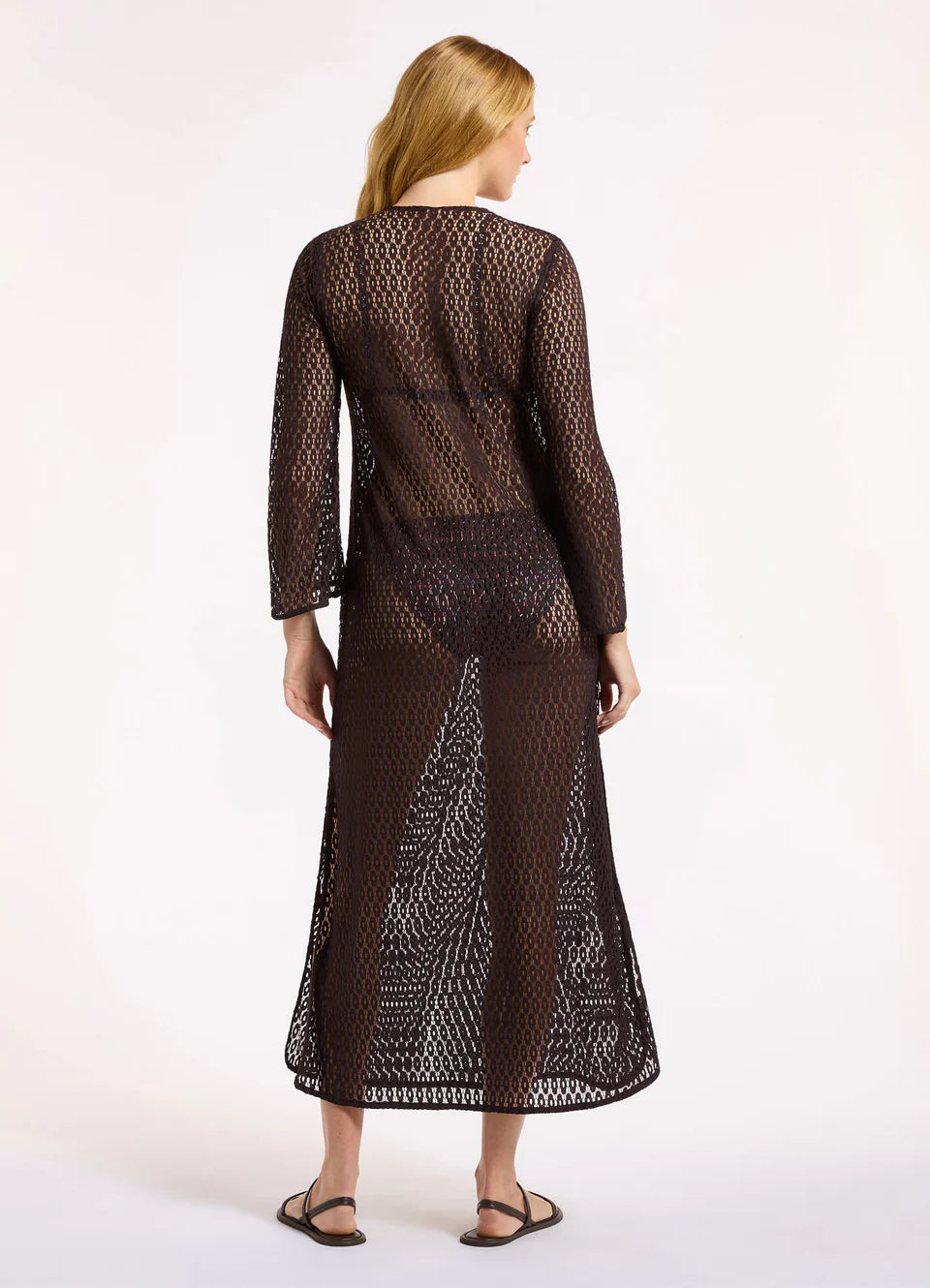 Stretch Lace Maxi Kaftan