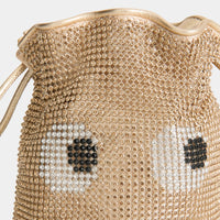 Eyes Crystal Drawstring Pouch