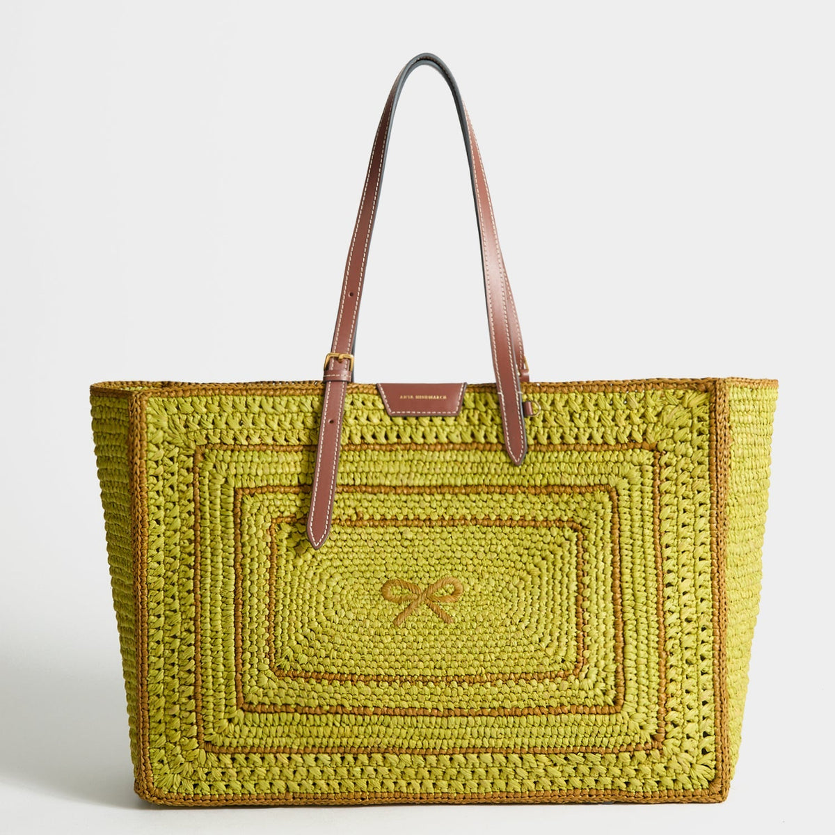 Raffia E/W Bow Tote