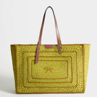 Raffia E/W Bow Tote