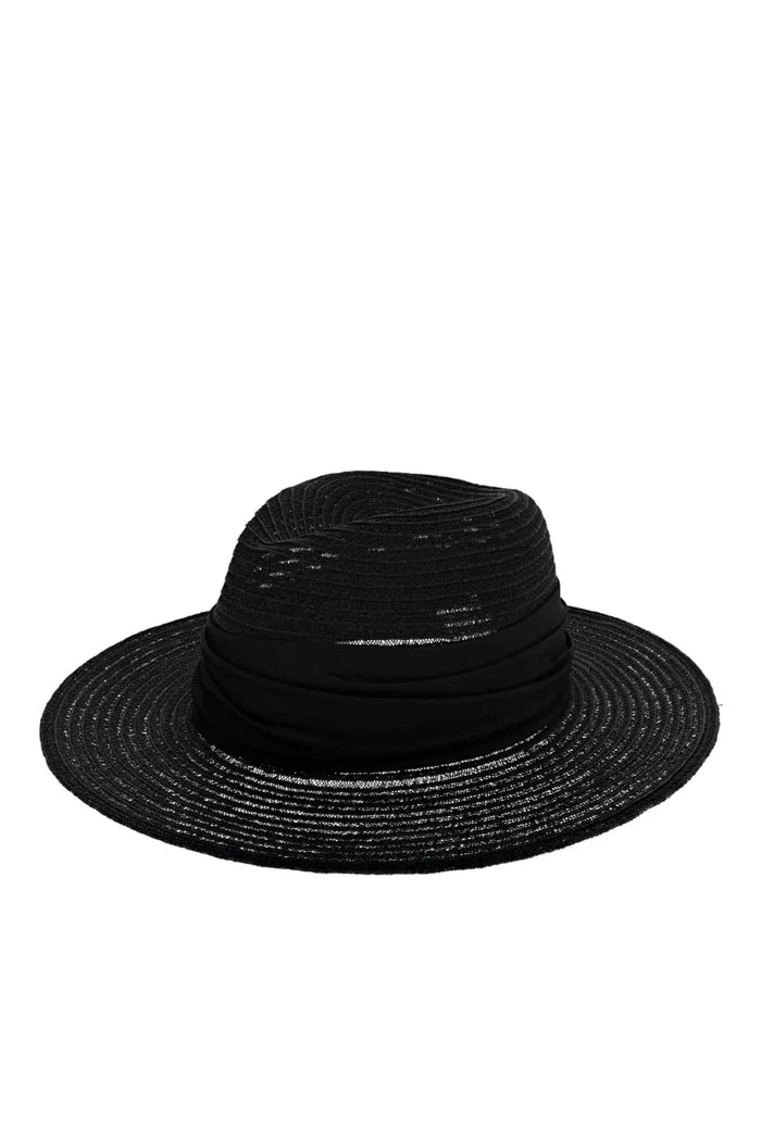 Courtney Vented Hemp Packable Fedora