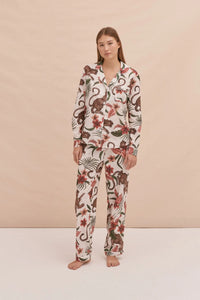 WOMENS LONG SET (Soleia Leopard Cream)