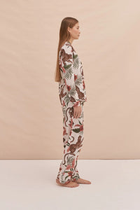 WOMENS LONG SET (Soleia Leopard Cream)